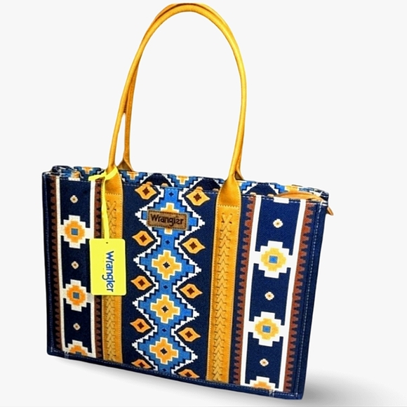 Wrangler Handbags - Wrangler Navajo Saddle Blanket Tote Bag 🐎